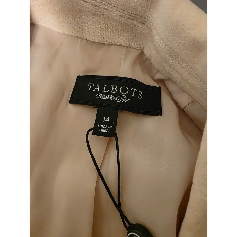 Talbots Women's 14 NWT Pink Blazer Jacket Career Office Business Classic Chic - Picture 4 of 8
